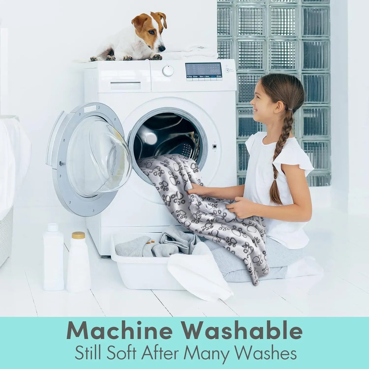 Premium Soft Pet Blanket – Washable Dog & Cat Throw (Indoor • All Sizes)