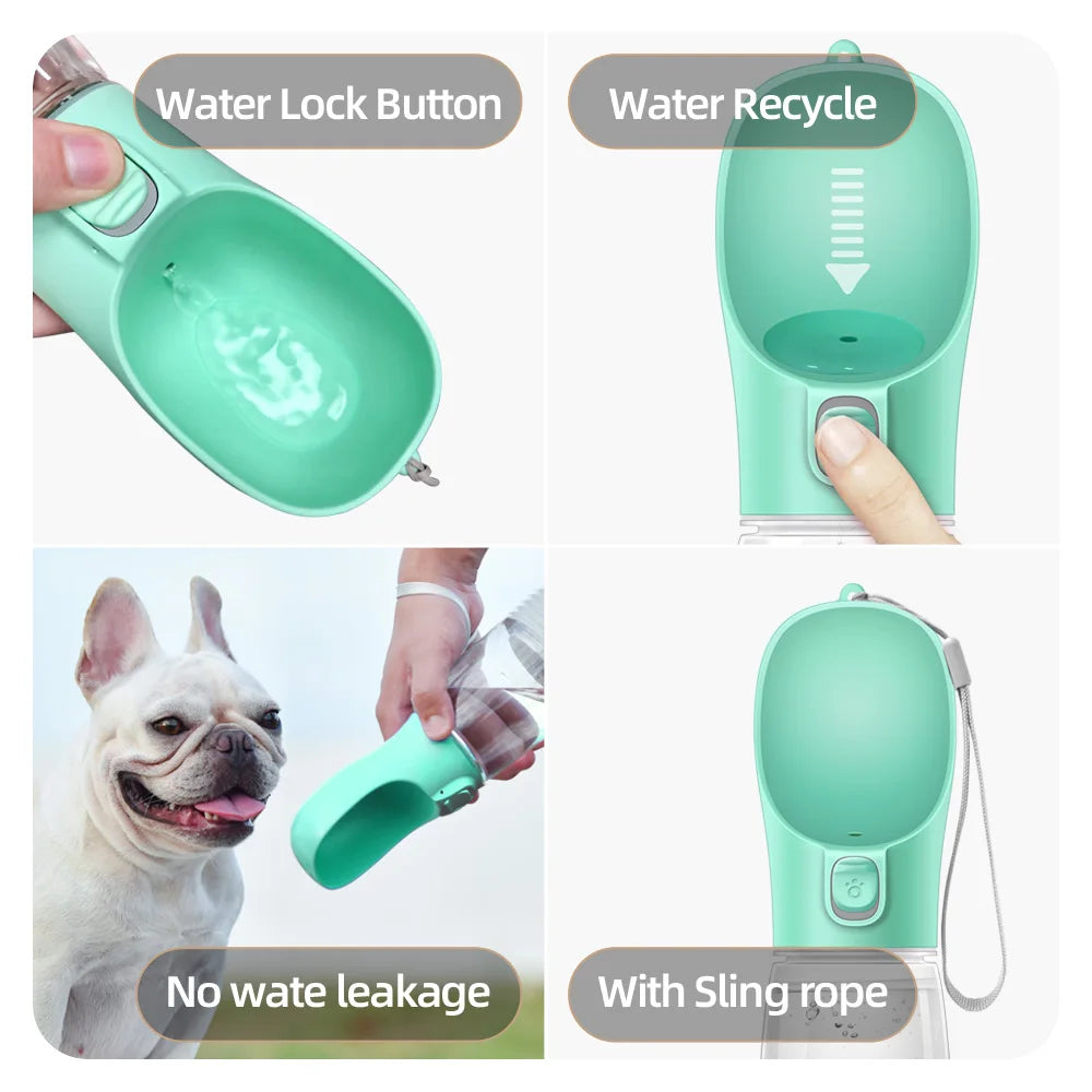 Echo Echelon™ Portable Dog Water Bottle – Leak-Proof Outdoor Hydration for All Dog Sizes