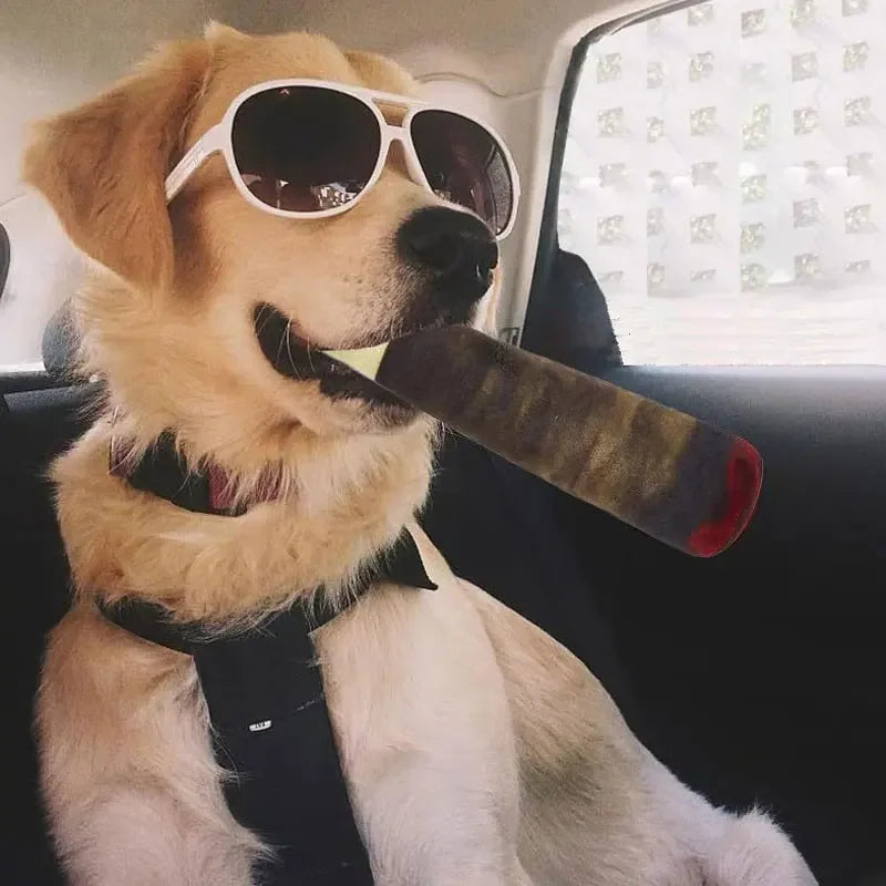 Funny Interactive Dog Toys - Cigar Design Plush Squeaky Pet Toy