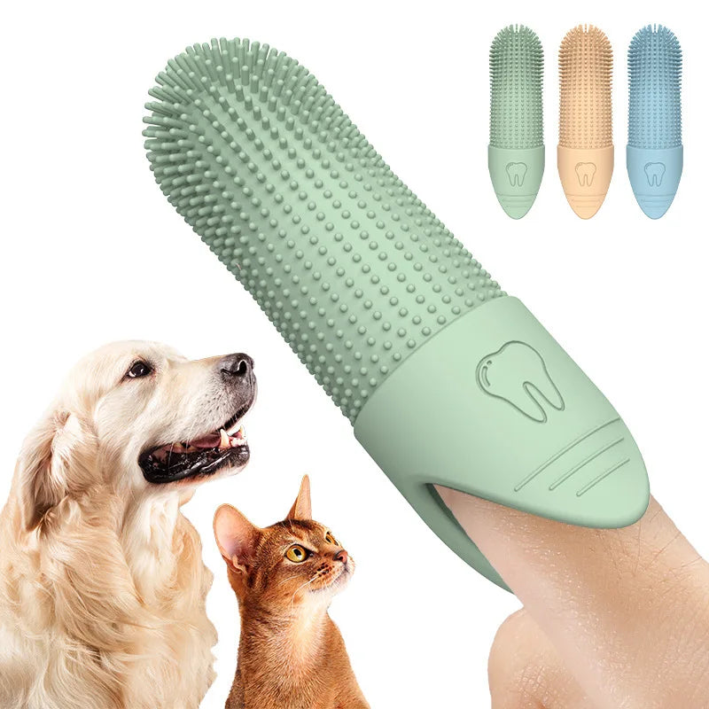 360° Silicone Finger Toothbrush for Dogs & Cats – Dental Care Tool