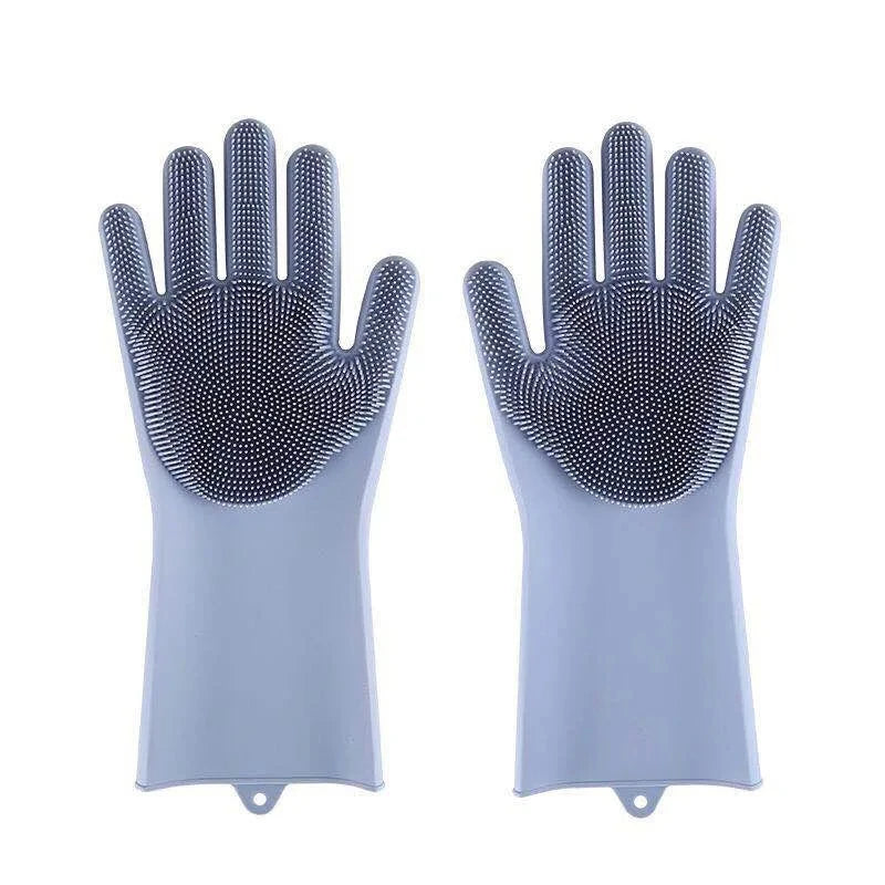 Premium Pet Grooming & Bathing Gloves – Silicone Hair Removal & Shampoo Scrubber