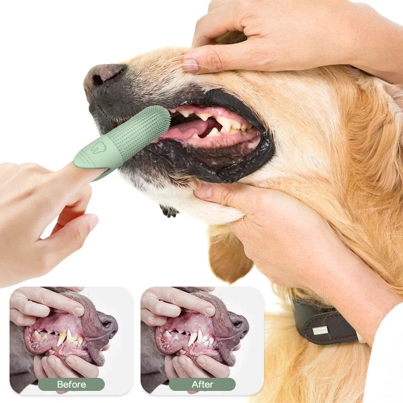 360° Silicone Finger Toothbrush for Dogs & Cats – Dental Care Tool